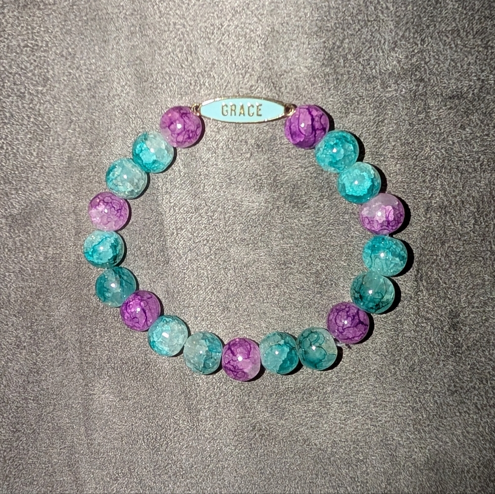 "Grace" Glass Beaded Bracelet